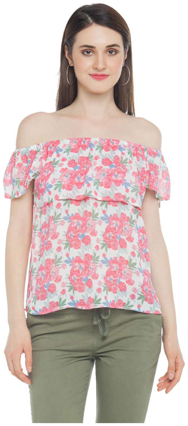 

Honey By Pantaloons Women Printed A-line top - White