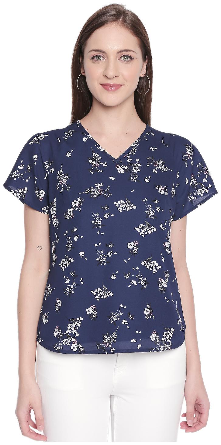 

Honey By Pantaloons Women Floral Regular top - Blue