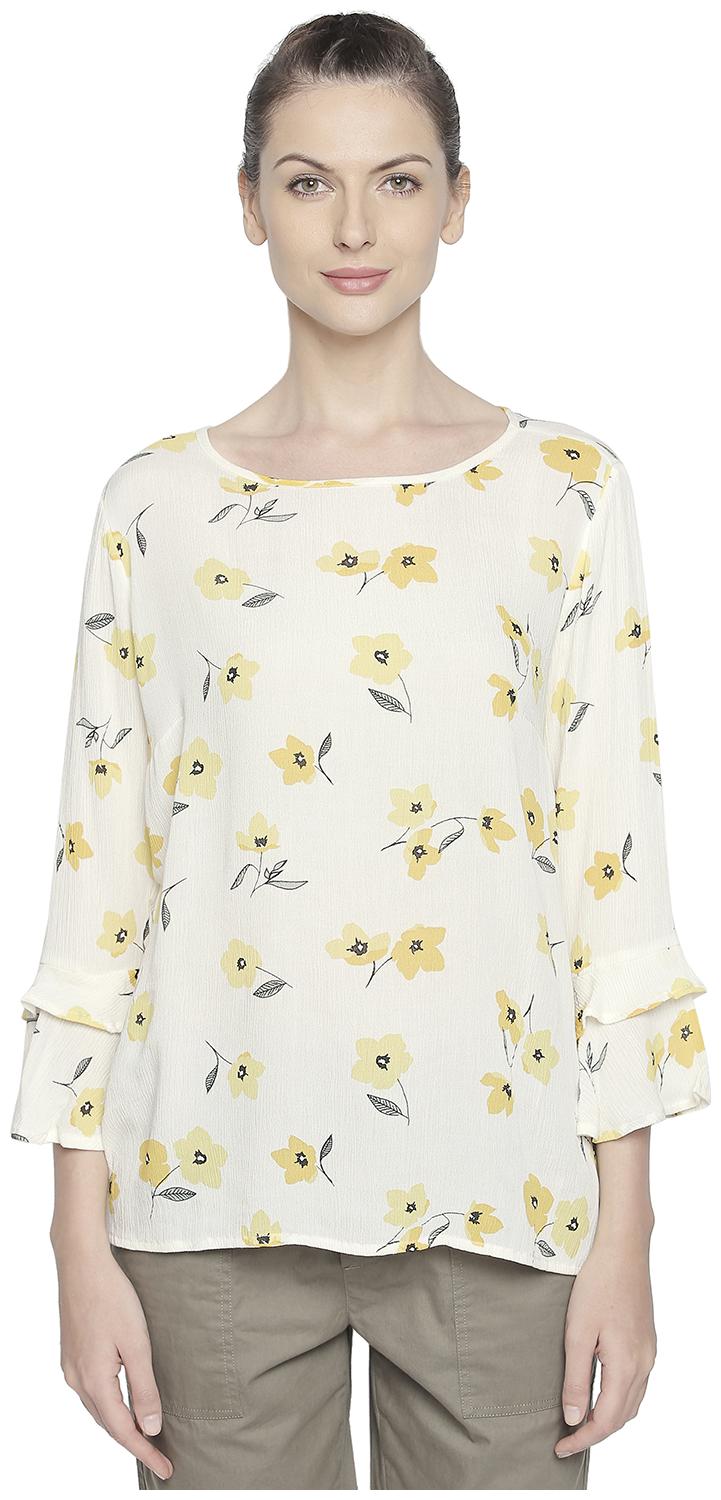 

Honey By Pantaloons Women Floral Regular top - White
