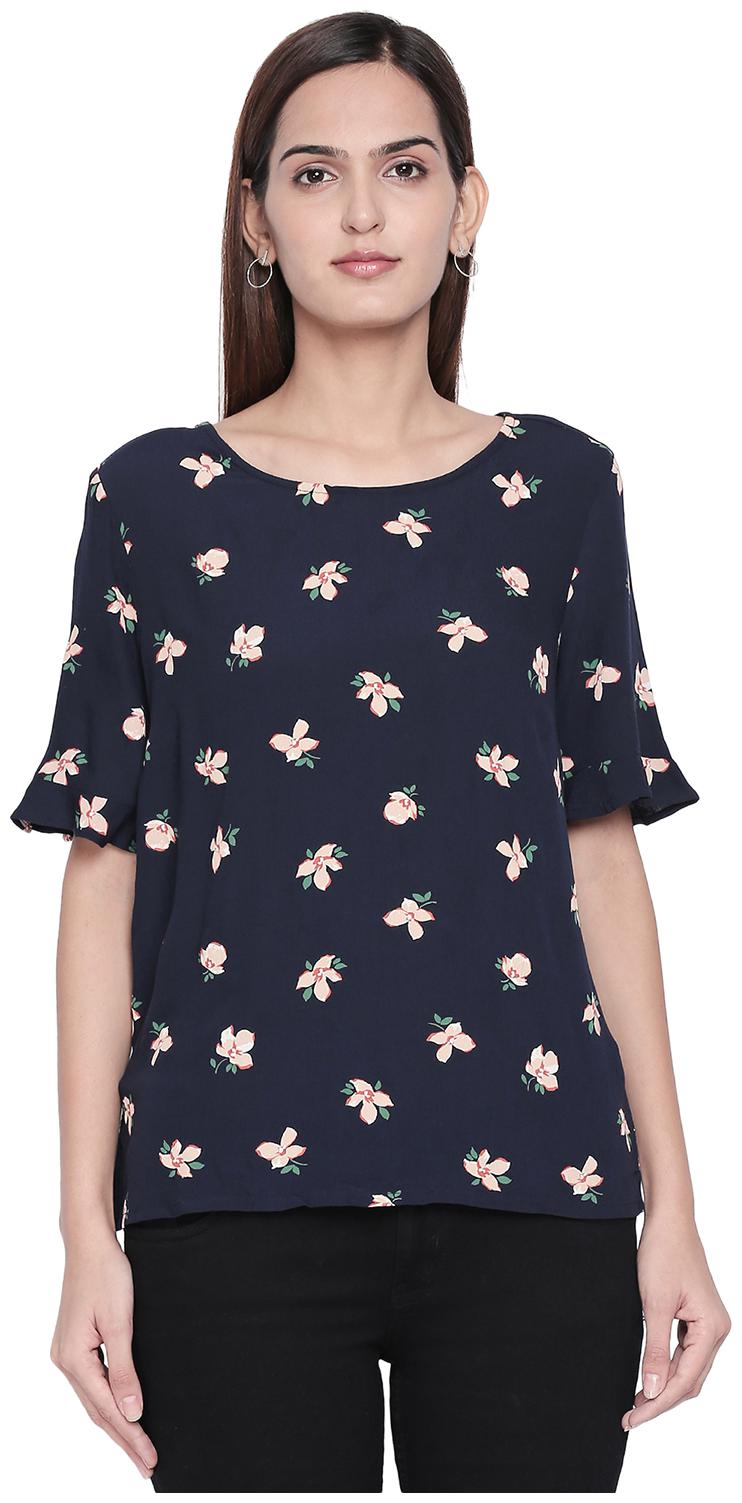 

Honey By Pantaloons Women Floral Shirt style - Blue