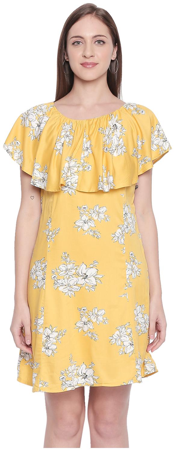 

Honey By Pantaloons Yellow Floral Flared dress