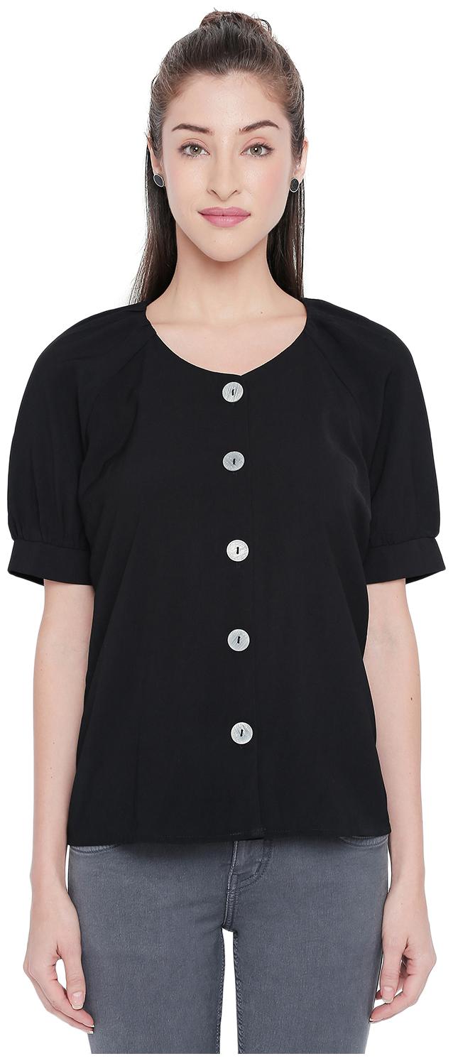 

Honey By Pantaloons Women Solid Regular top - Black