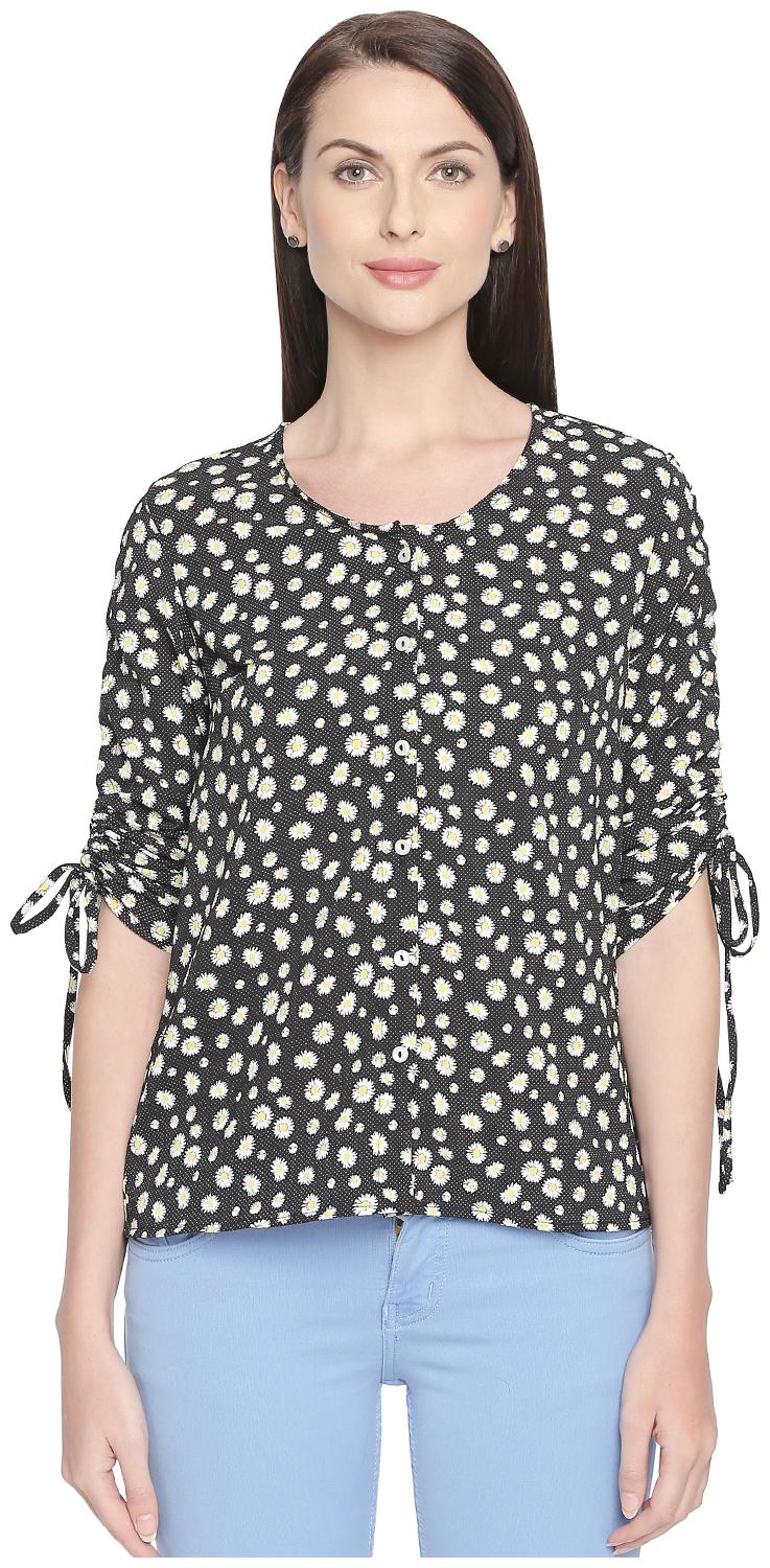 

Honey By Pantaloons Women Printed Regular top - Black