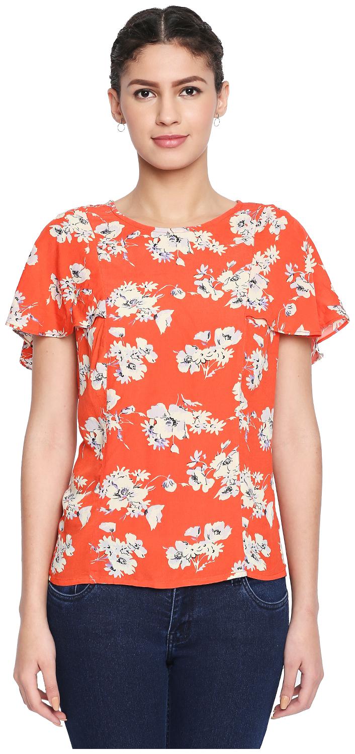 

Honey By Pantaloons Women Printed Regular top - Orange