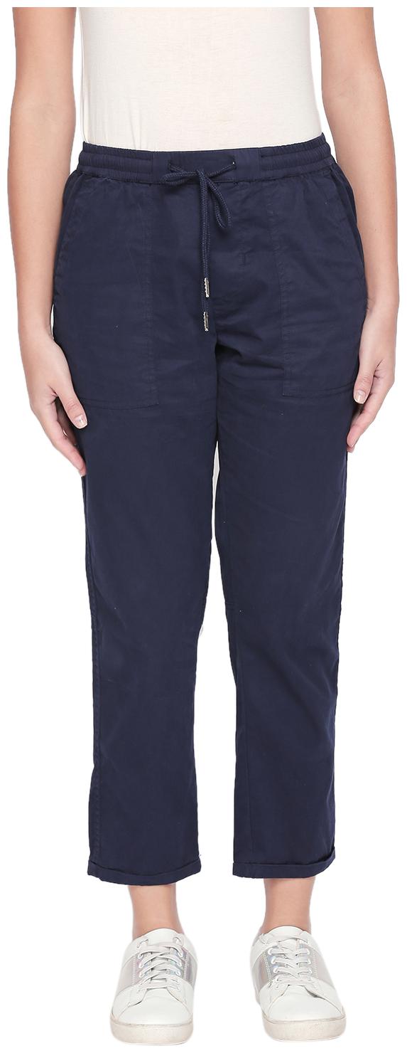 

Honey By Pantaloons Women Blue Regular fit Regular trousers