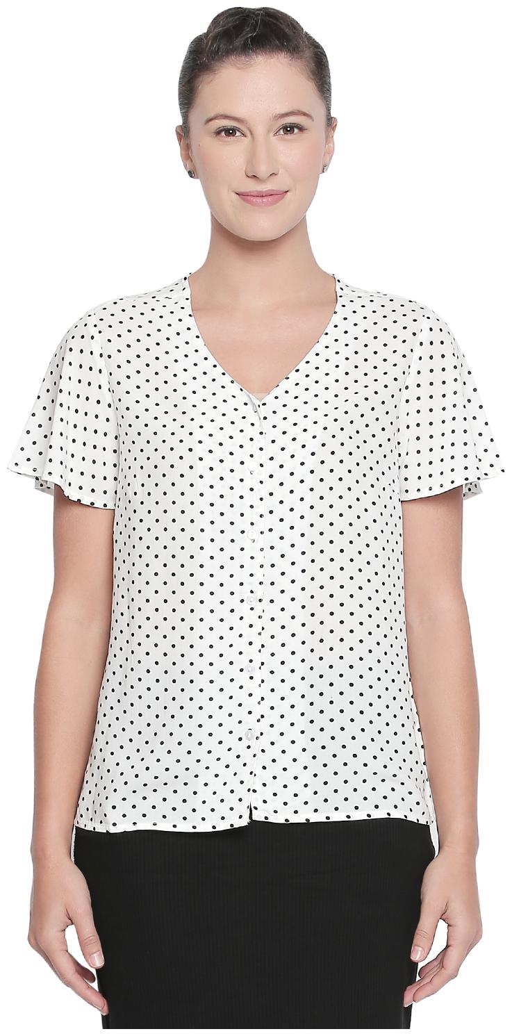 

Honey By Pantaloons Women Polka dots Regular top - White
