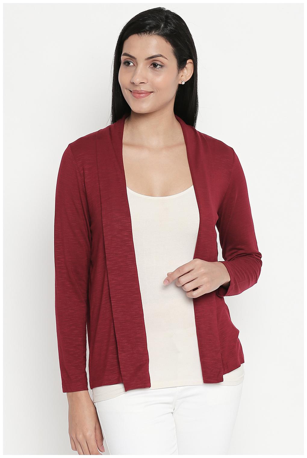 

Honey By Pantaloons Women Shrug - Maroon