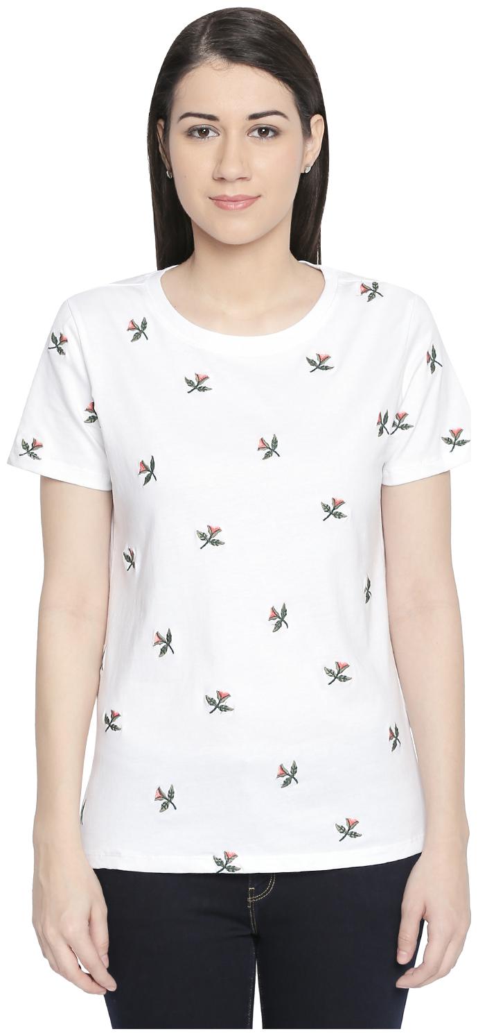 

Honey By Pantaloons Women Embroidered Regular top - White