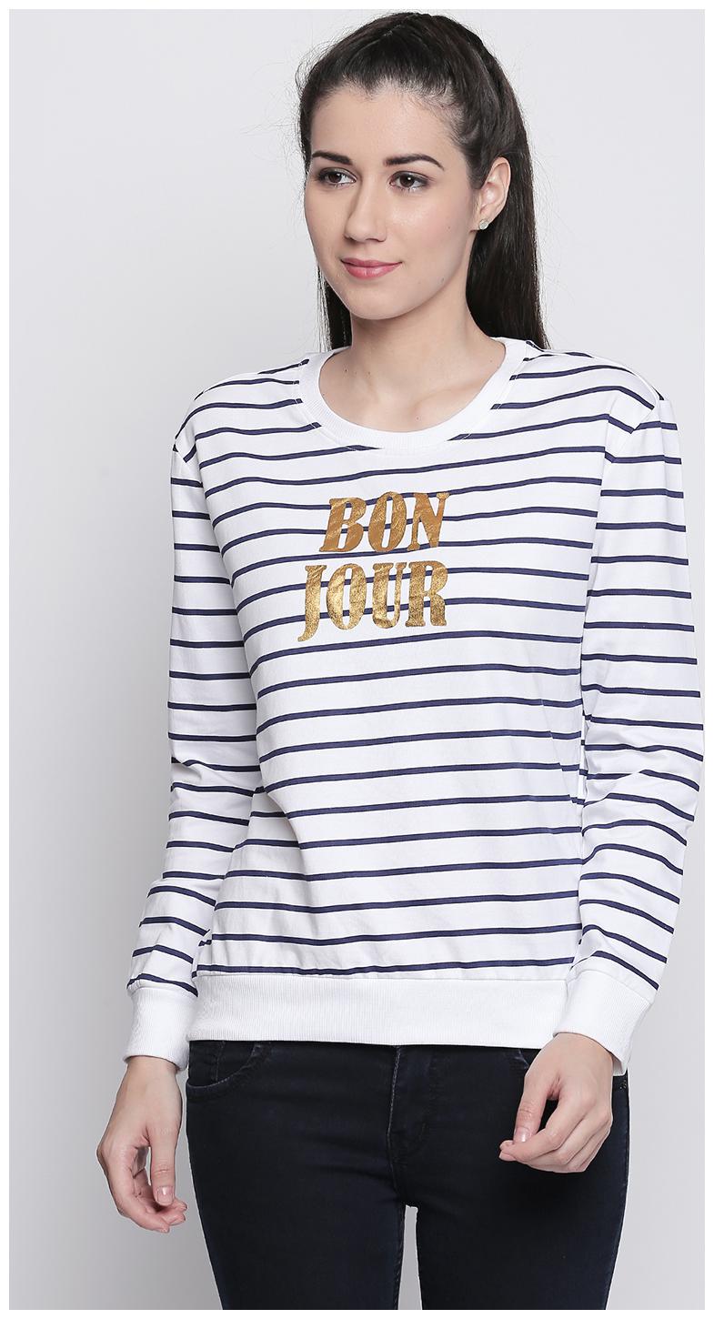 

Honey By Pantaloons Women Solid Sweatshirt - Blue