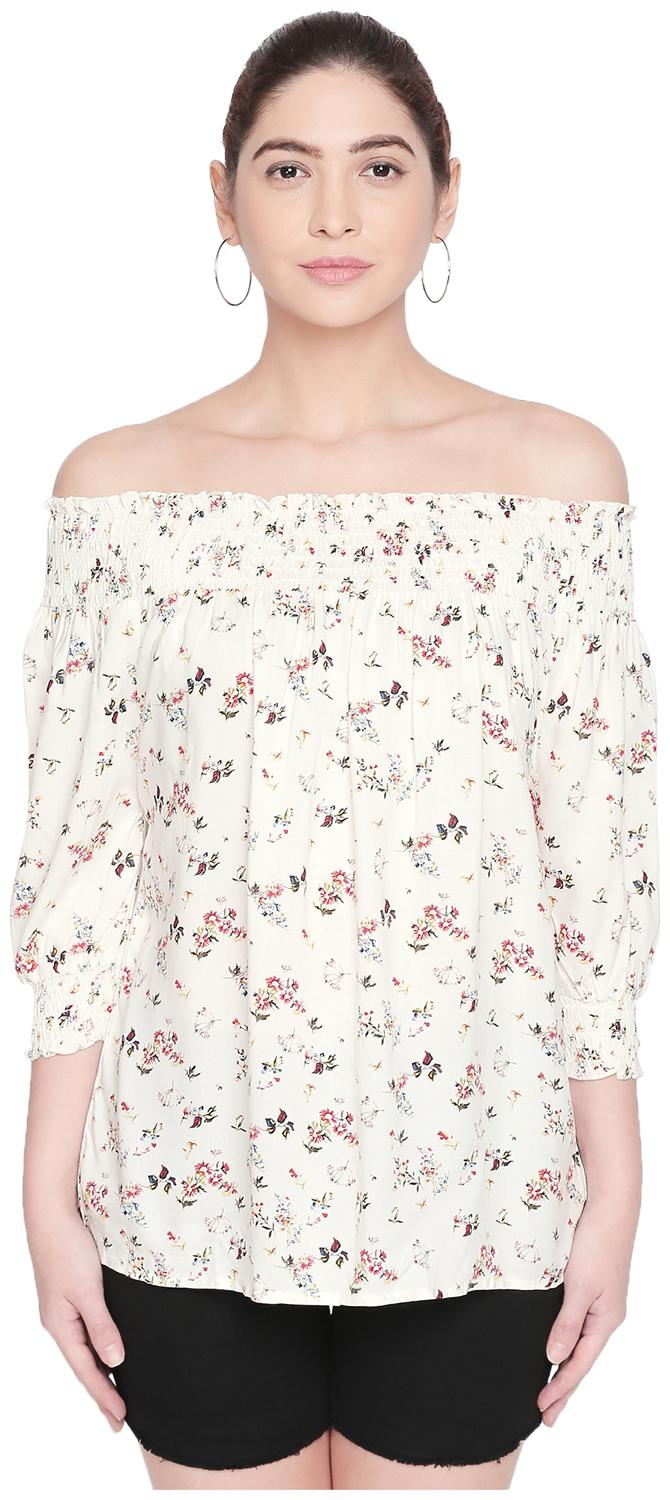 

Honey By Pantaloons Women Printed Regular top - White