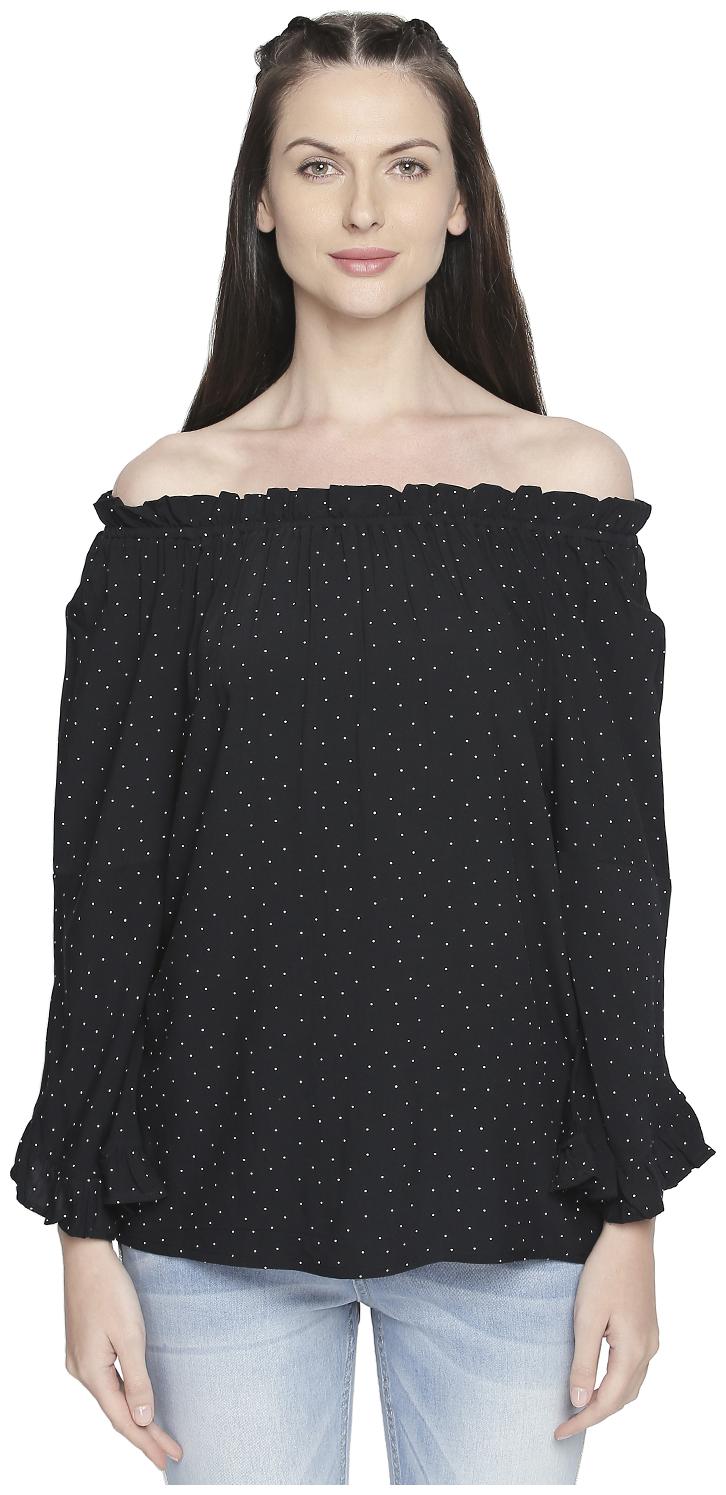 

Honey By Pantaloons Women Printed Regular top - Black