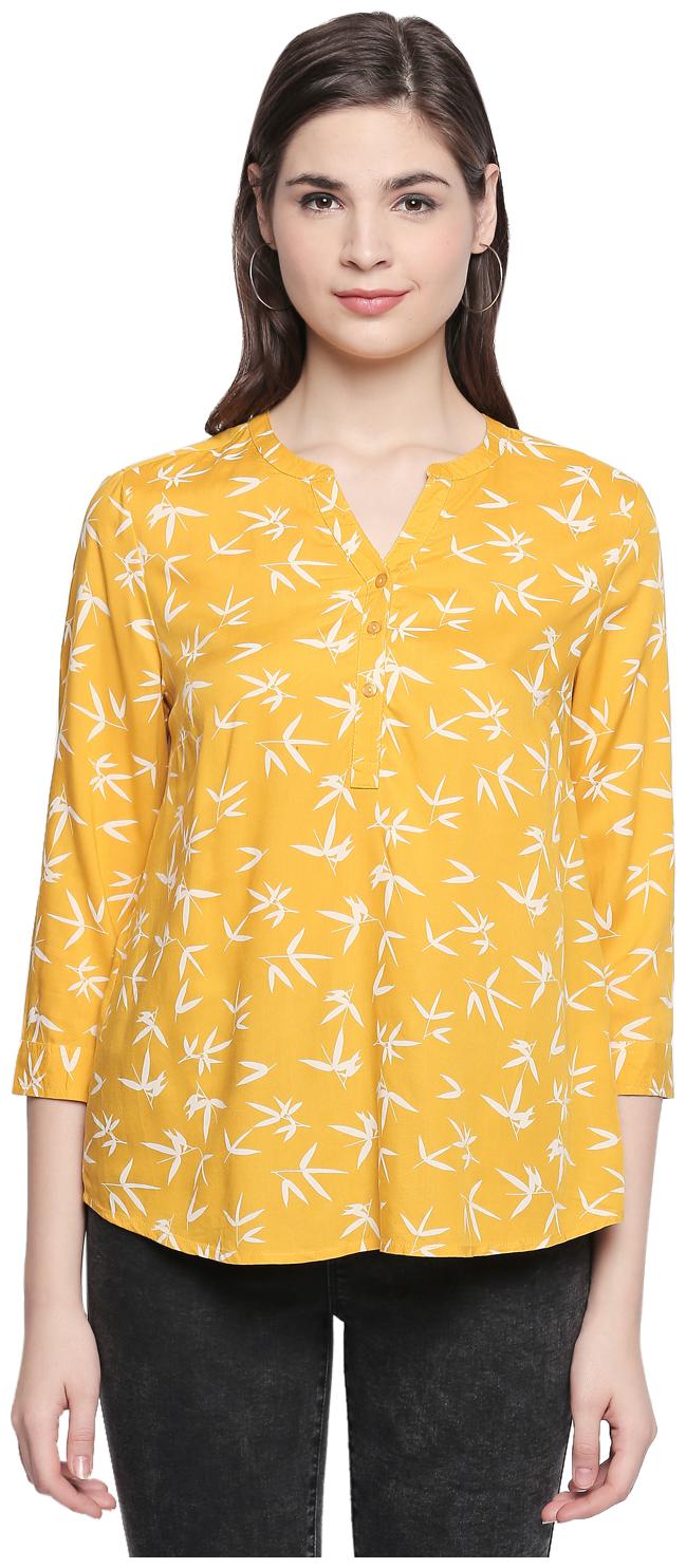 

Honey By Pantaloons Women Printed Regular top - Yellow