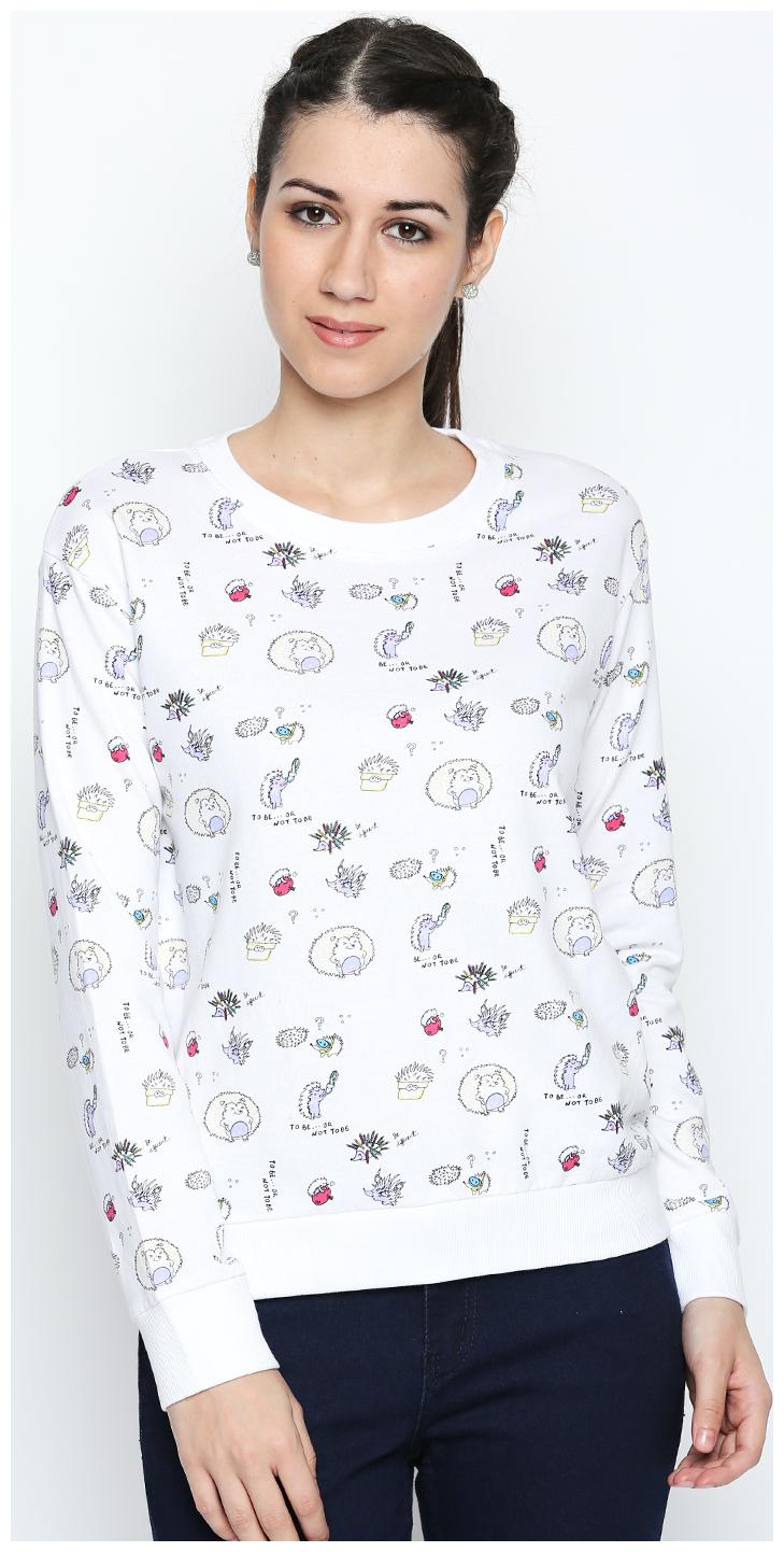 

Honey By Pantaloons Women Printed Sweatshirt - White