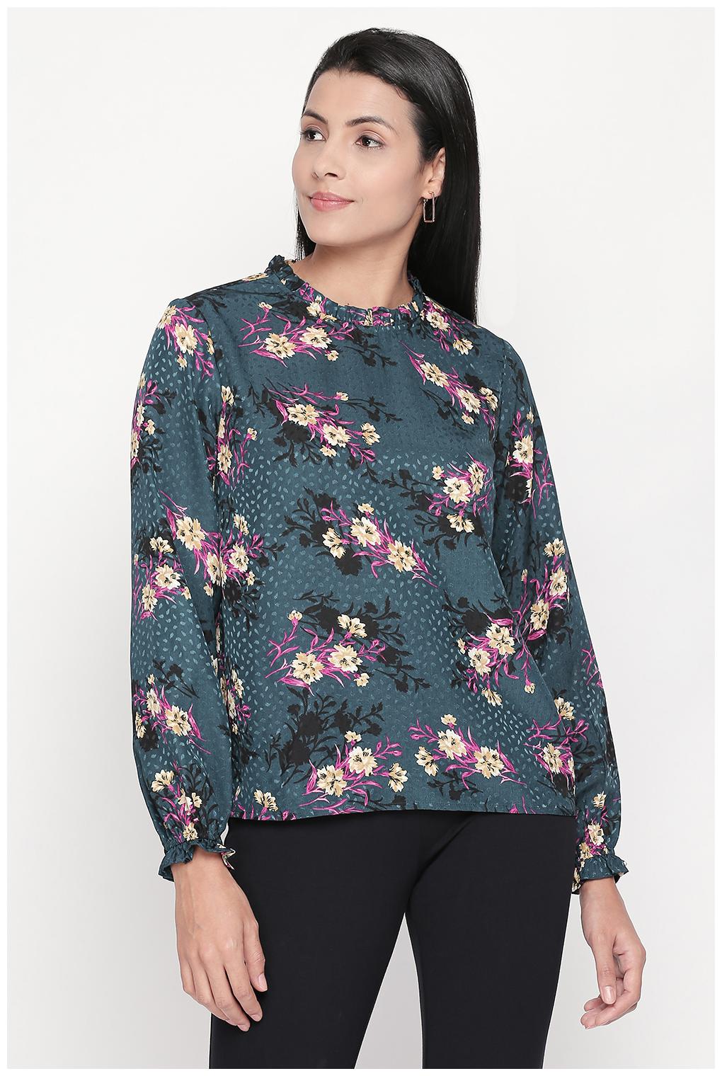 

Honey By Pantaloons Women Floral Regular tunic - Green
