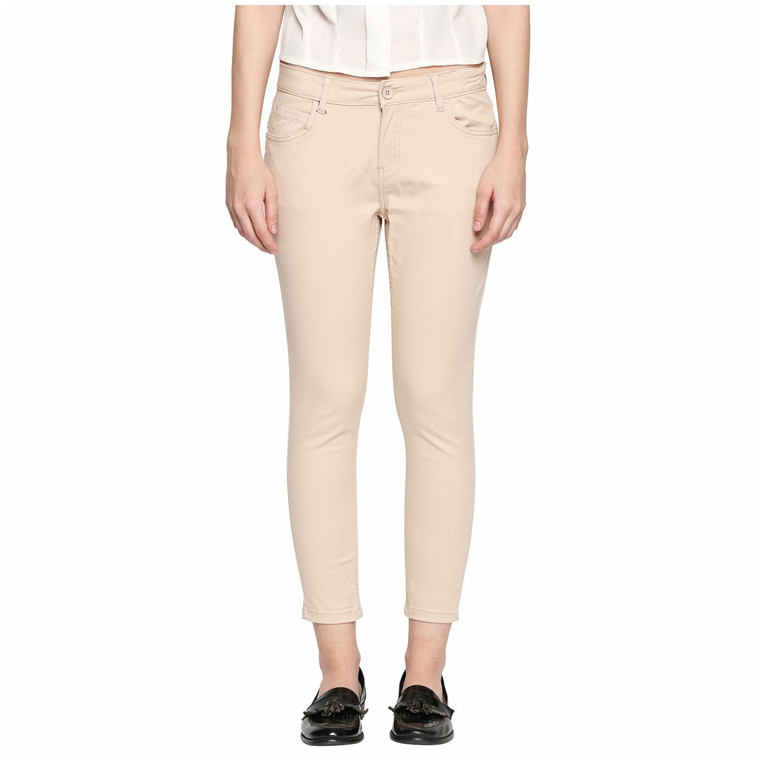 

Honey By Pantaloons Women Beige Slim fit Chinos