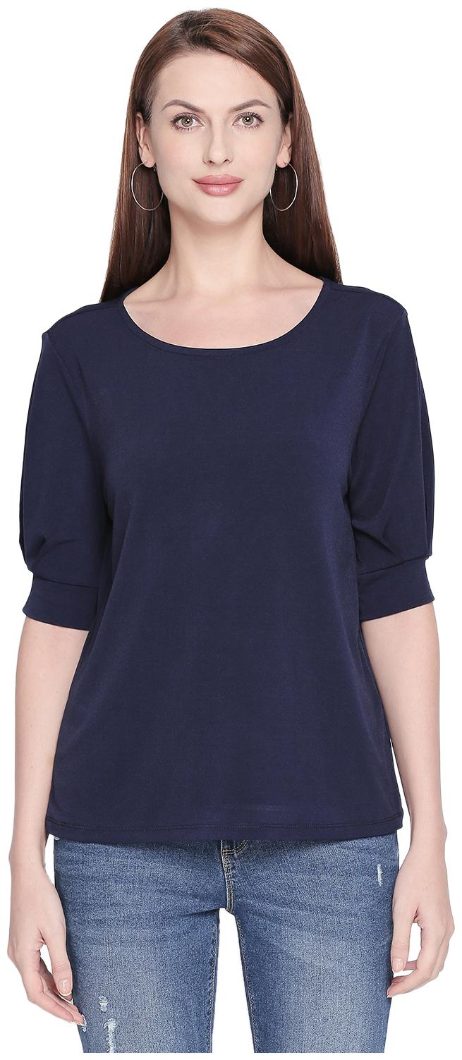 

Honey By Pantaloons Women Solid Regular tunic - Blue