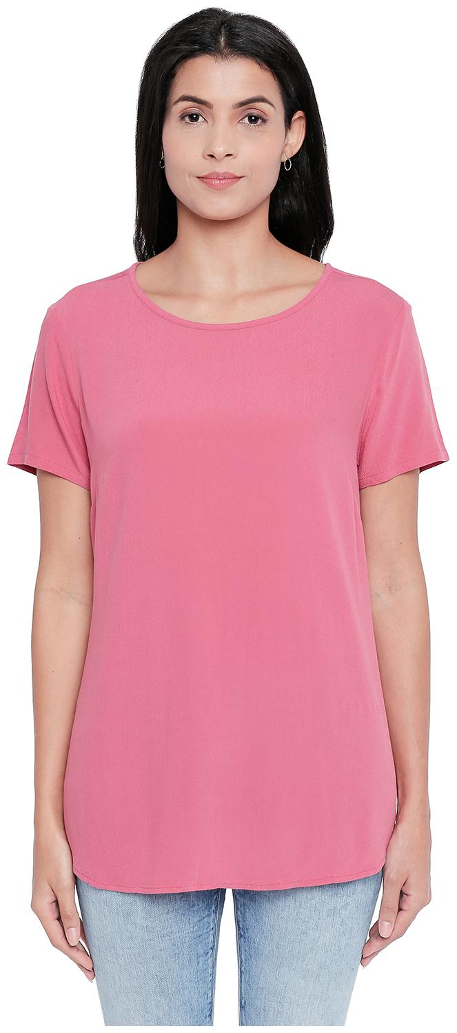 

Honey By Pantaloons Women Solid Blouson top - Pink
