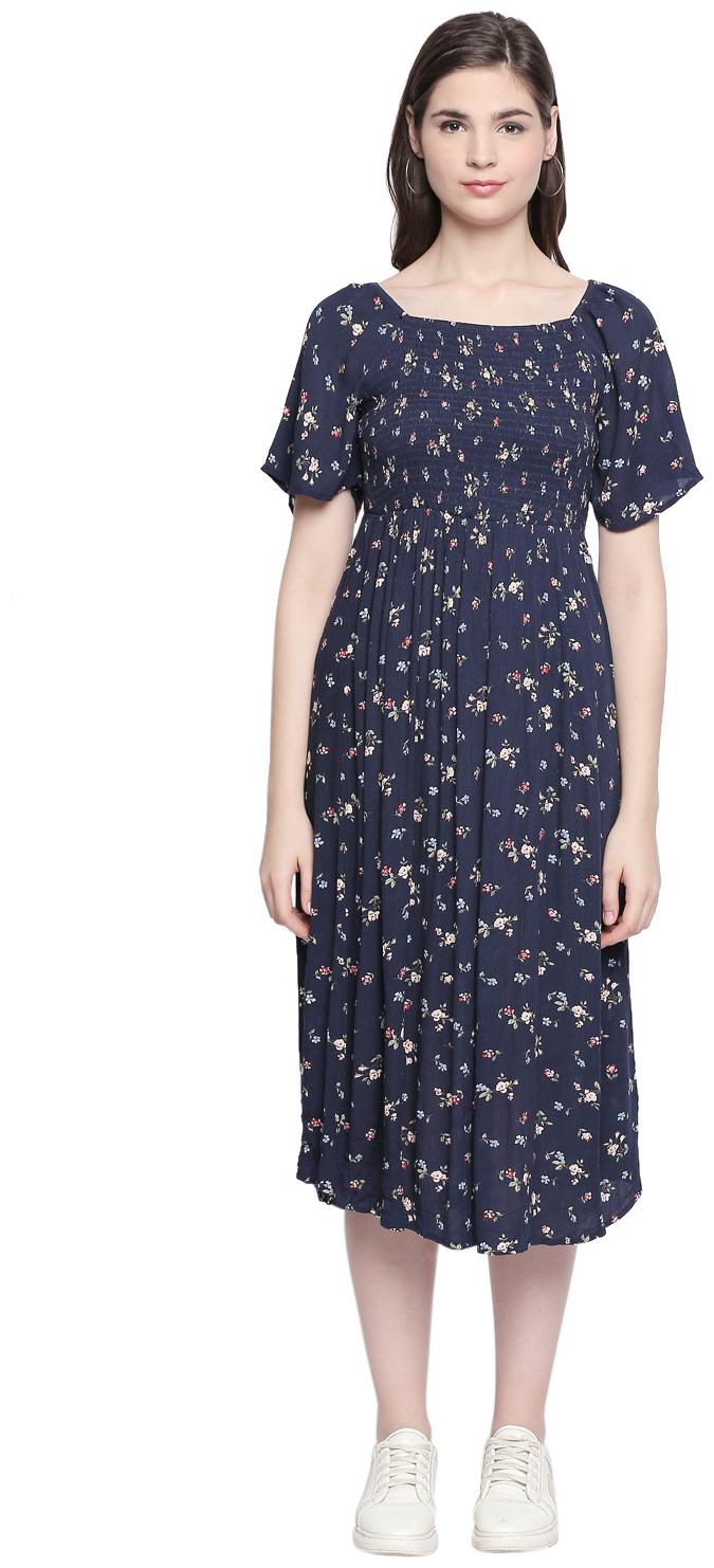 

Honey By Pantaloons Blue Floral Maxi dress