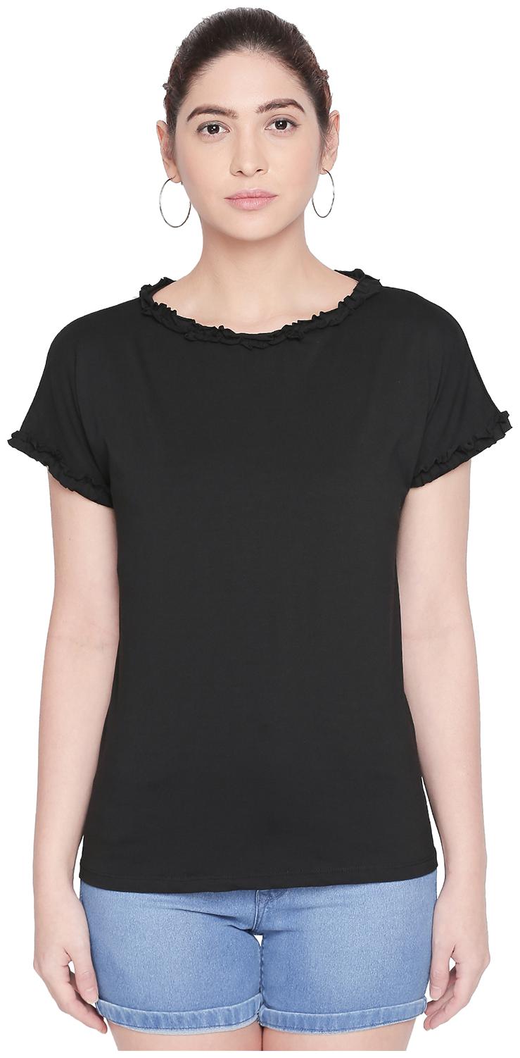

Honey By Pantaloons Women Solid Regular top - Black