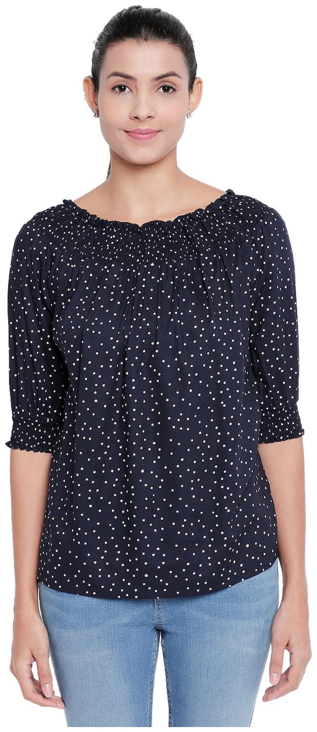 

Honey By Pantaloons Women Polka dots Shirt style - Blue