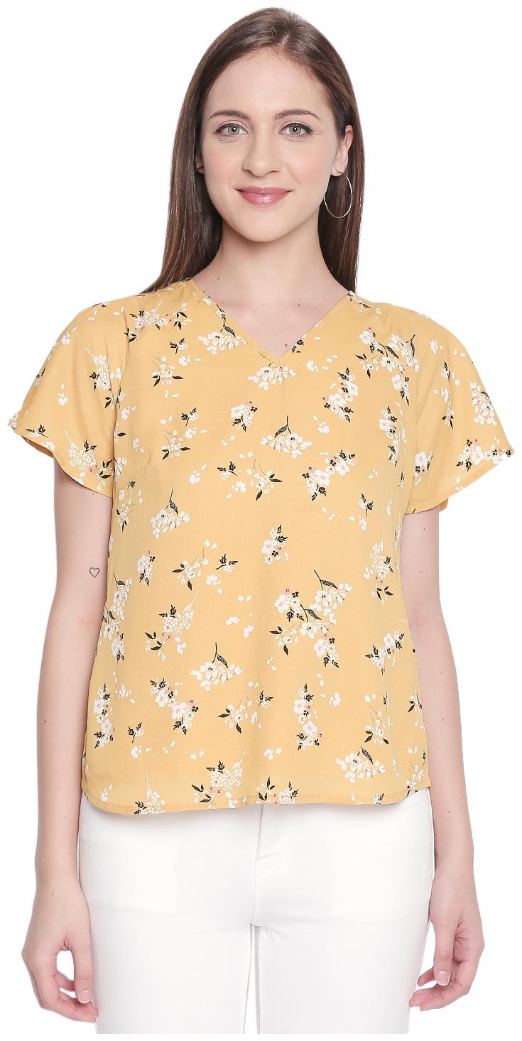 

Honey By Pantaloons Women Floral Regular top - Yellow
