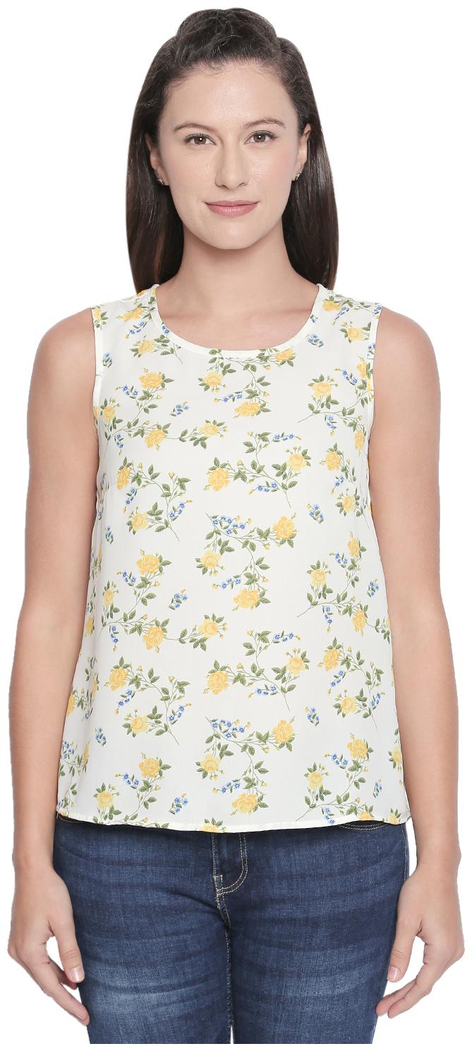 

Honey By Pantaloons Women Floral Regular top - White