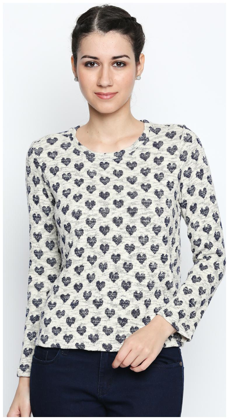

Honey By Pantaloons Women Solid Sweatshirt - White