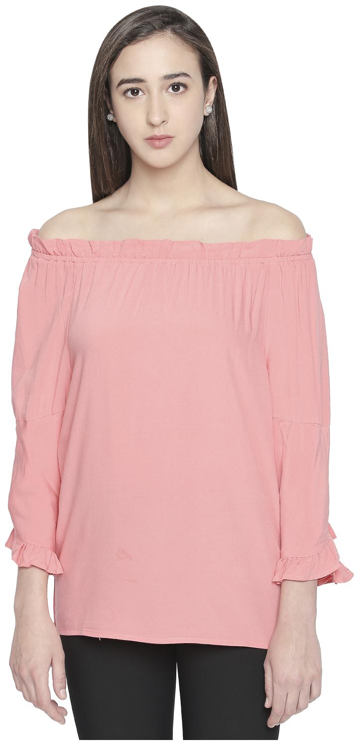 

Honey By Pantaloons Women Solid Regular top - Pink