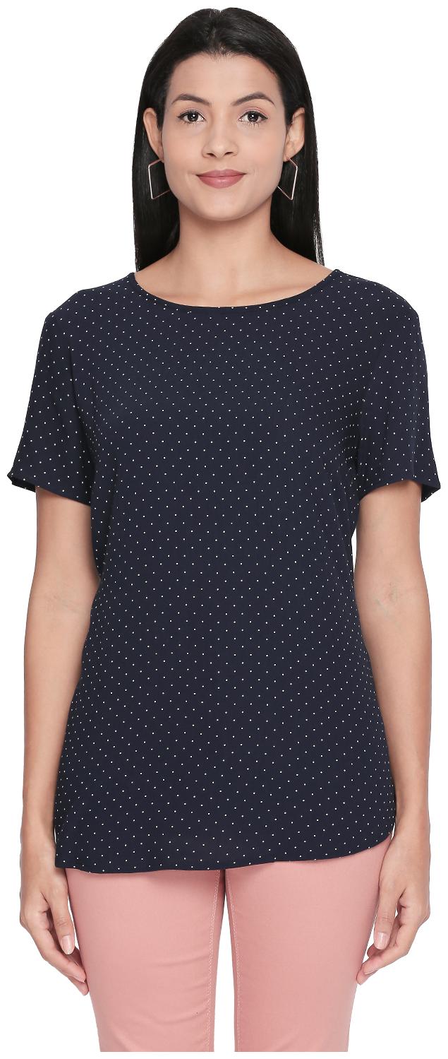 

Honey By Pantaloons Women Printed Blouson top - Blue