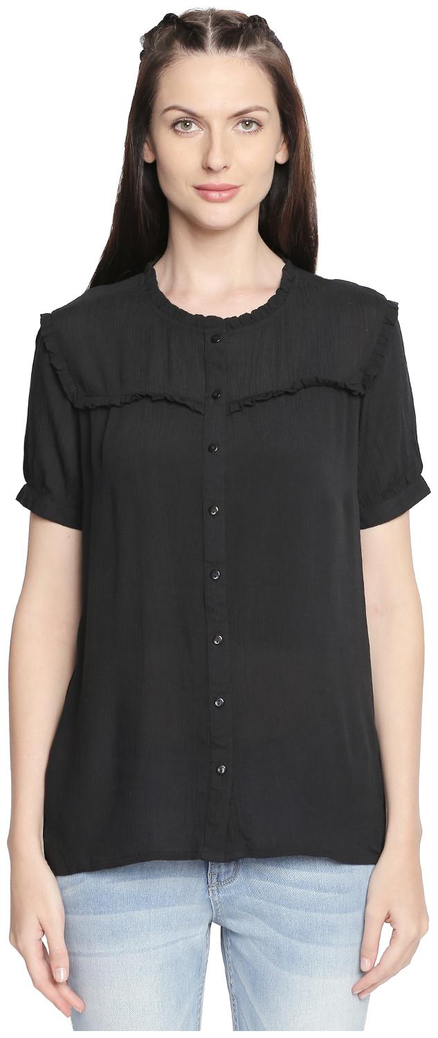 

Honey By Pantaloons Women Solid Regular top - Black