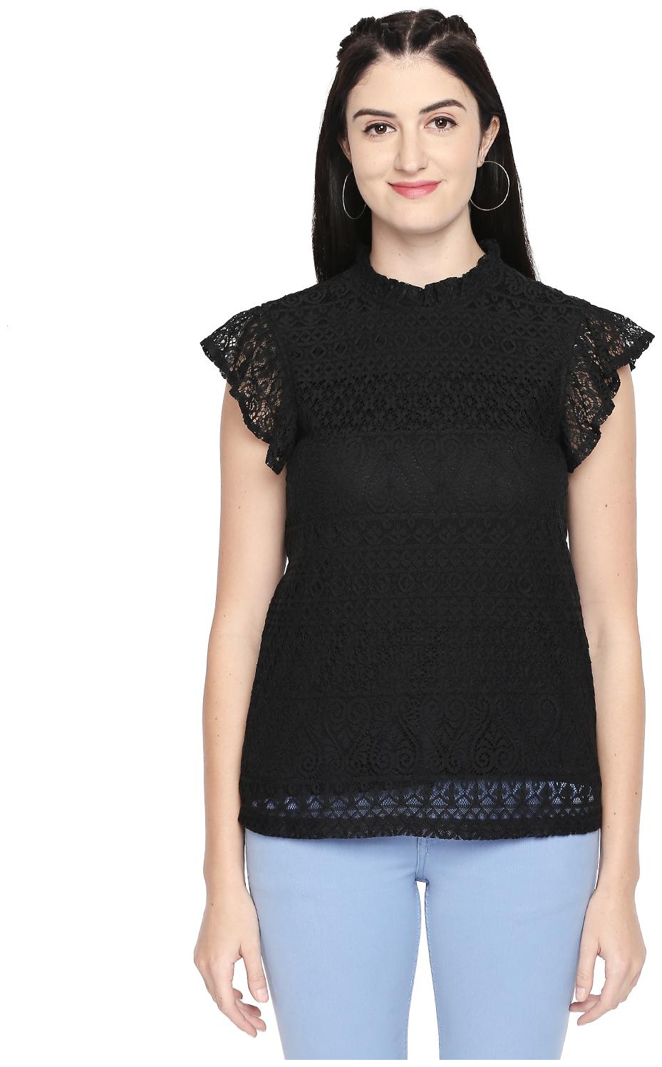 

Honey By Pantaloons Women Printed Regular top - Black