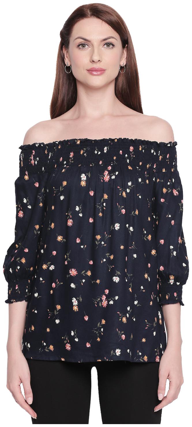

Honey By Pantaloons Women Floral Regular top - Blue