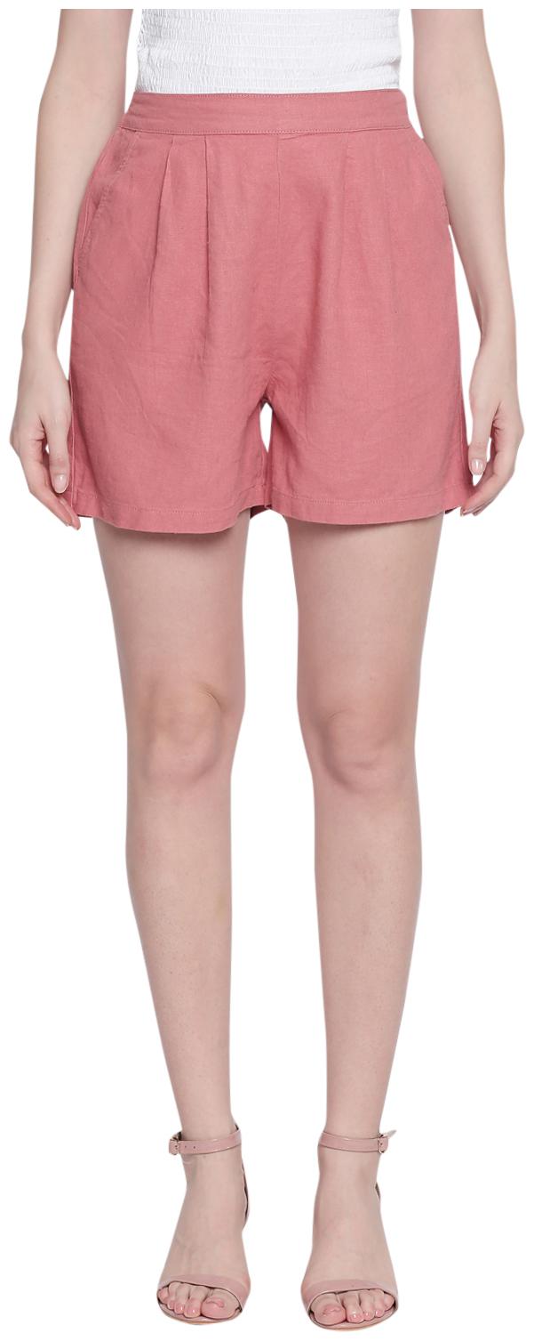 

Honey By Pantaloons Women Solid Regular shorts - Pink
