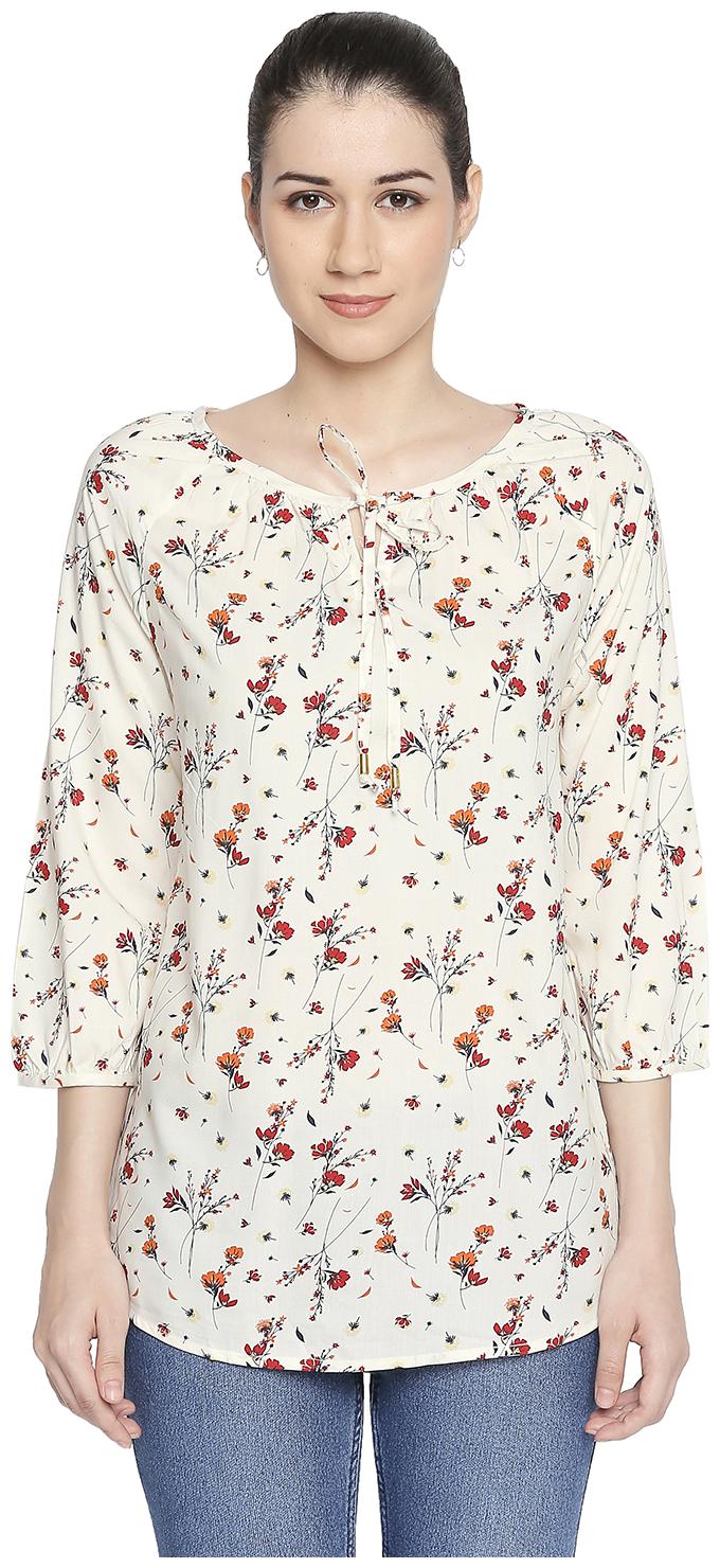 

Honey By Pantaloons Women Floral Regular top - White