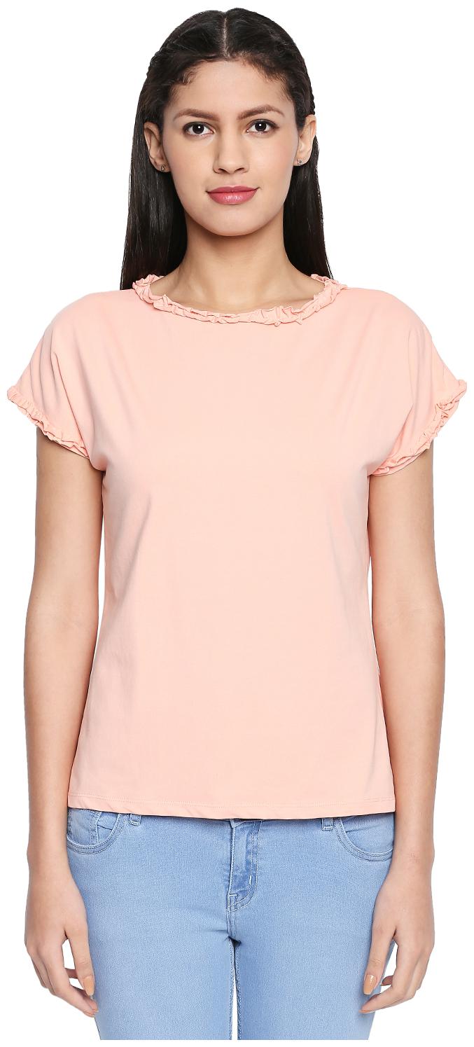 

Honey By Pantaloons Women Solid Regular top - Peach