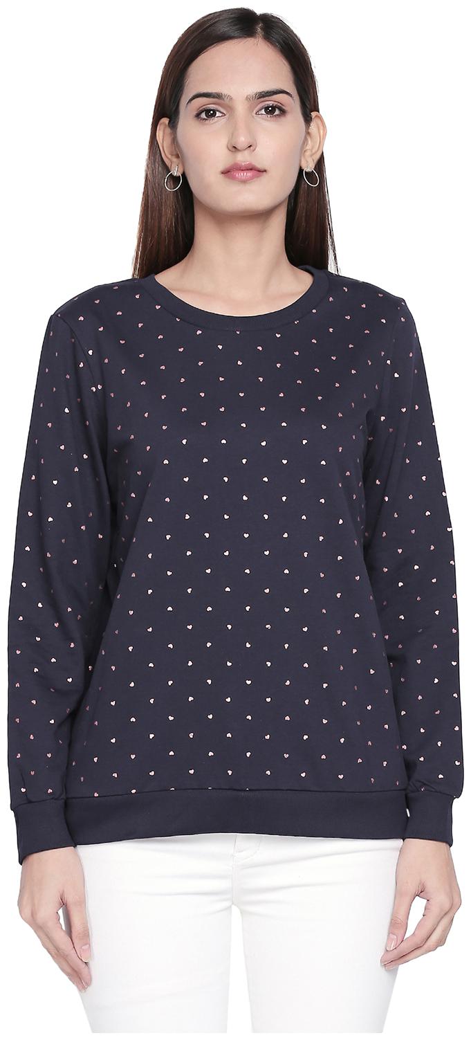 

Honey By Pantaloons Women Printed Sweatshirt - Blue