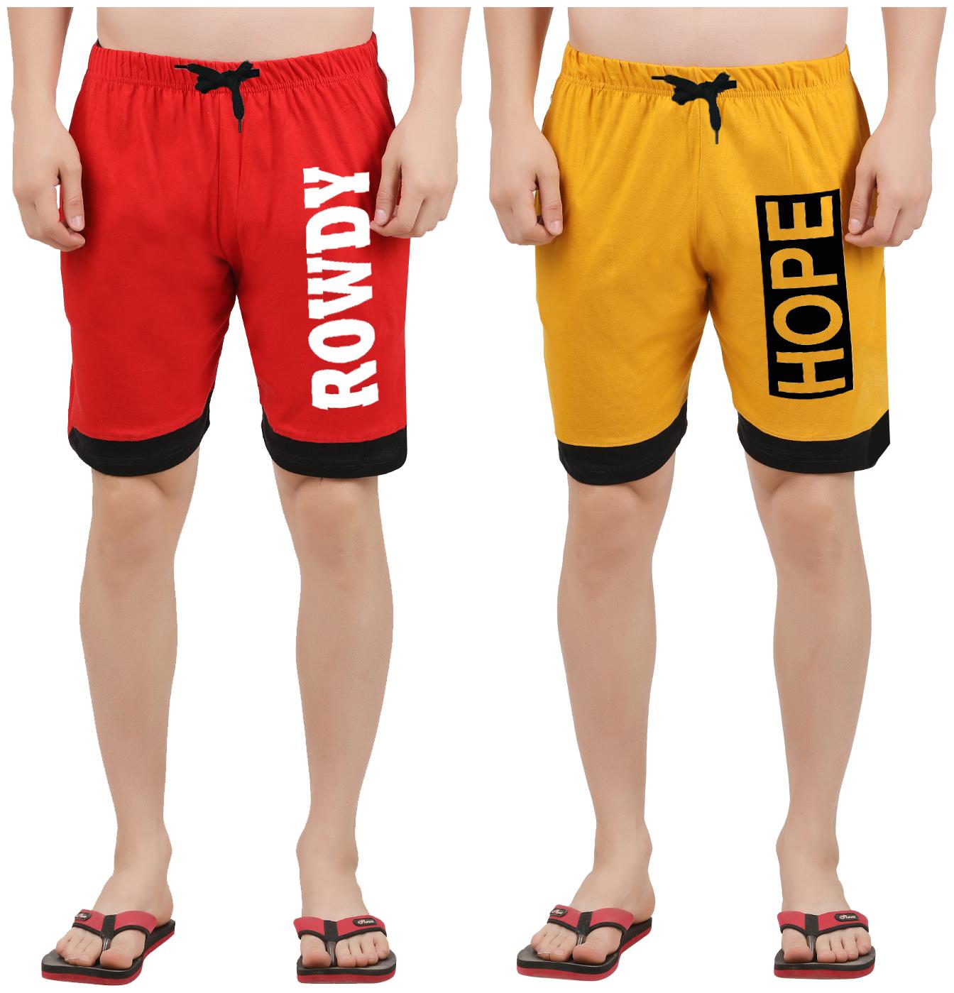 

Hotfits Graphic Print Men Multicolor Basic Shorts