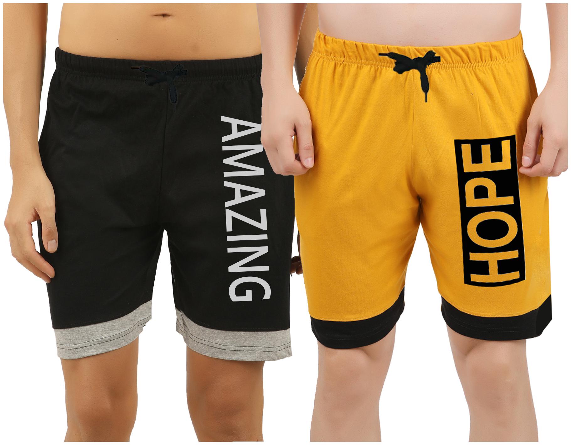 

Hotfits Graphic Print Men Multicolor Basic Shorts