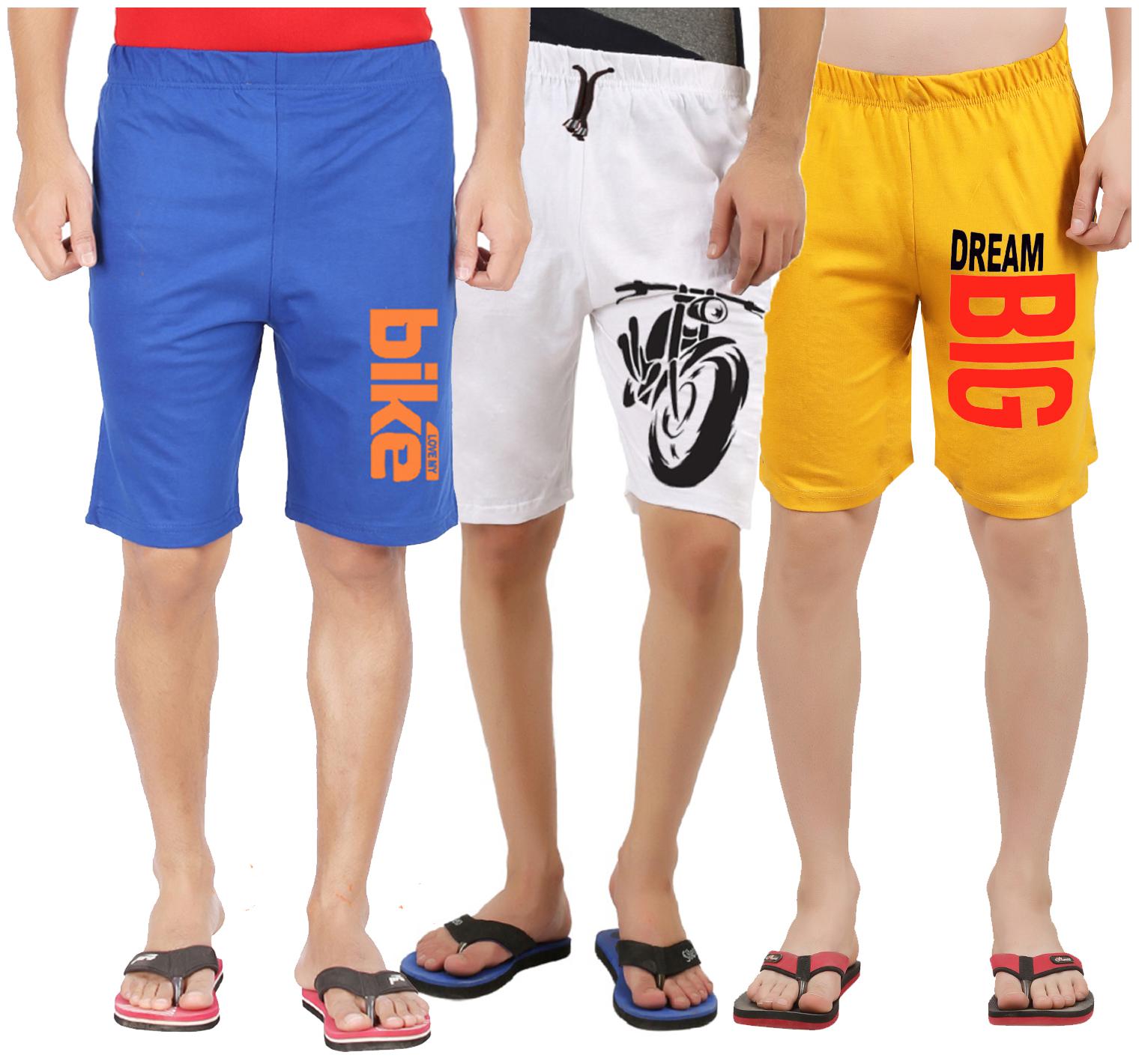 

Hotfits Graphic Print Men s Multicolor Basic Shorts