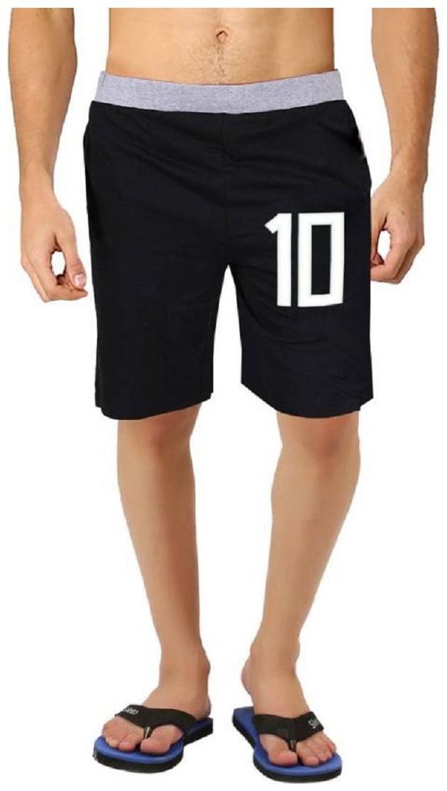 

HOTFITS Men Black Regular Fit Regular Shorts
