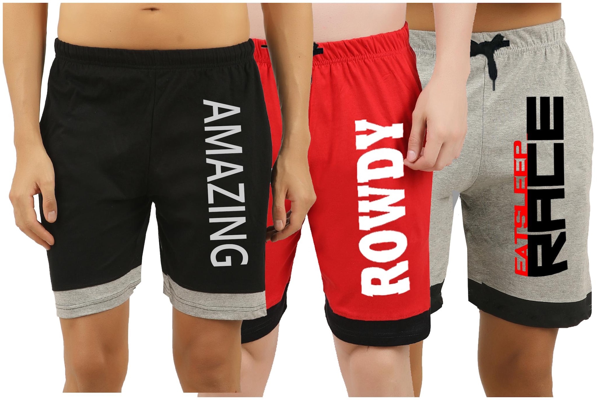 

Hotfits Printed Men Multicolor Basic Shorts