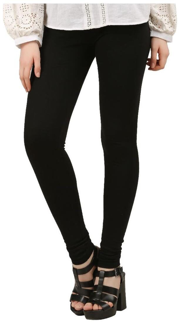 

Hotfits women black premium churidar leggings