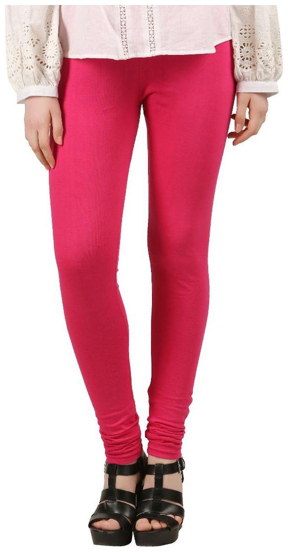 

Hotfits women pink premium churidar leggings