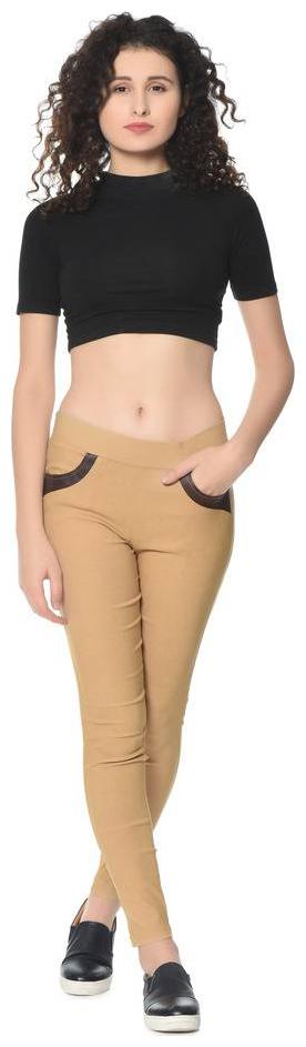 

HRIKSHIKA FASHION Women Beige Straight fit Jegging
