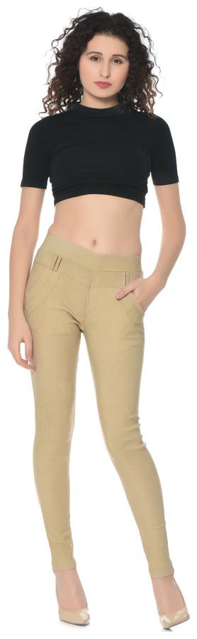 

HRIKSHIKA FASHION Women Beige Straight fit Jegging
