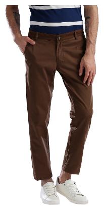 

Hubberholme Men Brown Solid Slim fit Chinos