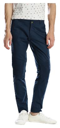 

Hubberholme Men Blue Solid Slim fit Chinos