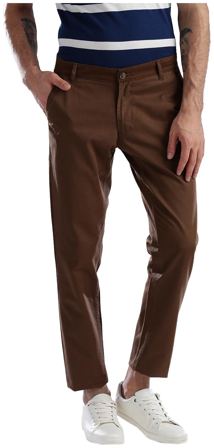 

Hubberholme Men Brown Solid Slim fit Chinos