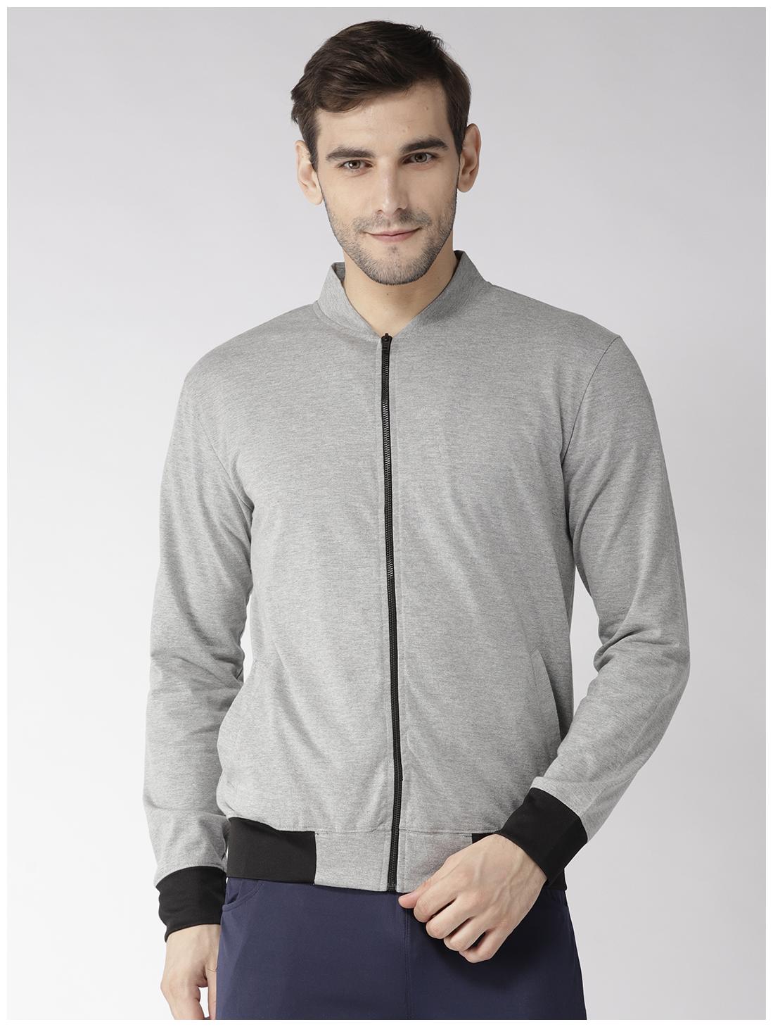 

Hubberholme Men Grey Henley neck Sweatshirt