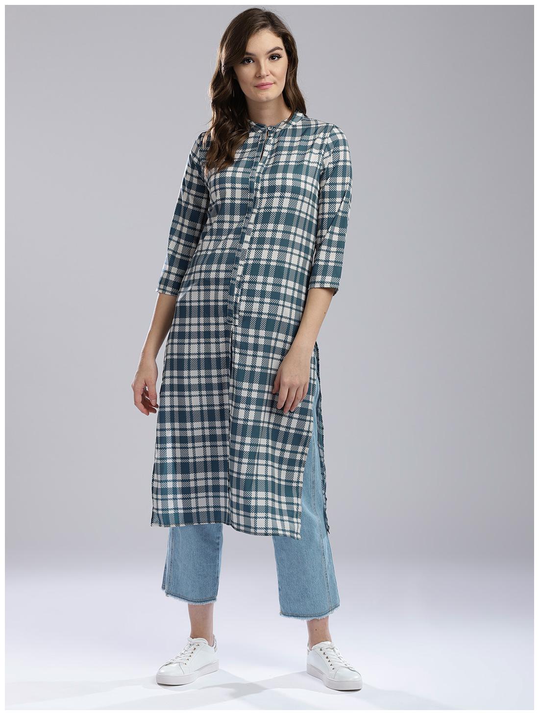 

Hubberholme Cream American Crepe Kurta